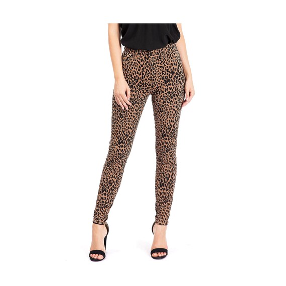 Womens Leopard Animal Print High Rise Skin Tight Skinny Pants - Etsy Israel