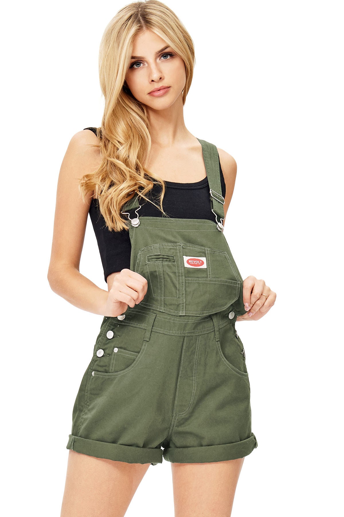 Revolt Vintage 90s Dusty Olive Color Jean Overalls Dungaree | Etsy