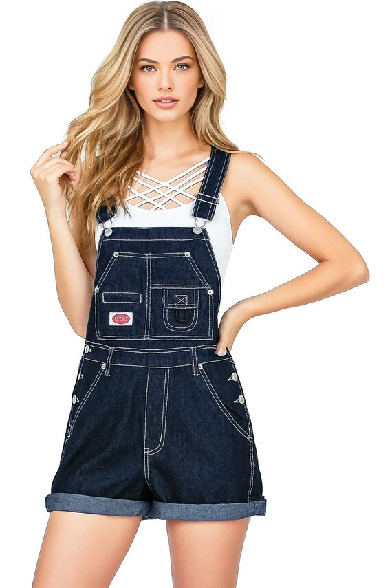 Vintage Revolt 1990s Overalls Shortall Cotton Canv