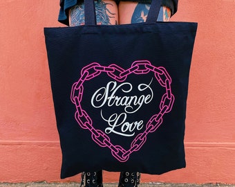 Strange Love Depeche Mode Screen Printed Tote Bag