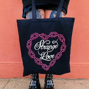 Strange Love Depeche Mode Screen Printed Tote Bag