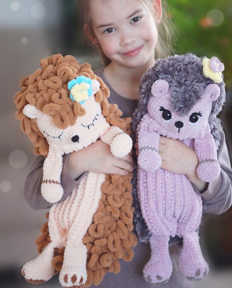 Crochet hedgehog PATTERN Pajamas Bag Amigurumi tutorial BIG Etsy