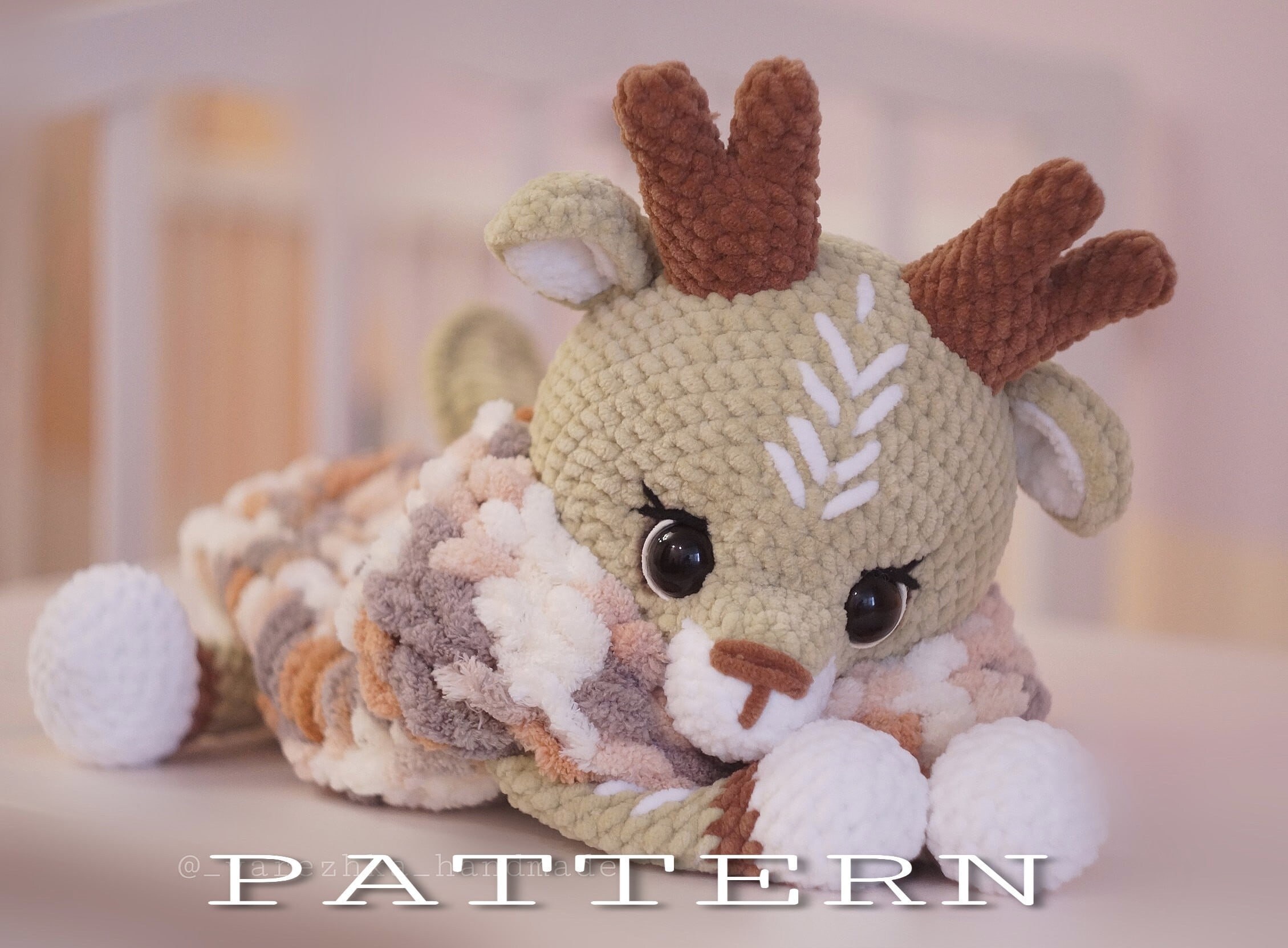 Crochet Deer PATTERN pajama cases Amigurumi reindeer tutorial Etsy