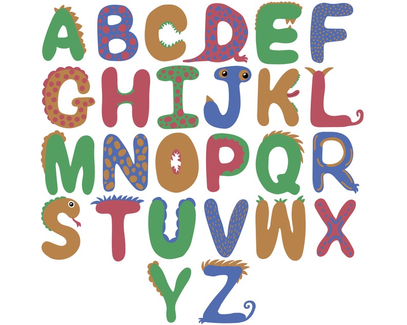 Dinosaur alphabet 100 days of school svg set of 78 ...