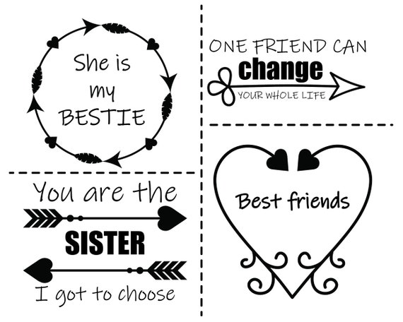 Download Best Friend Svg Love Arrow Clipart Print Big Sister Shirt Clip Etsy