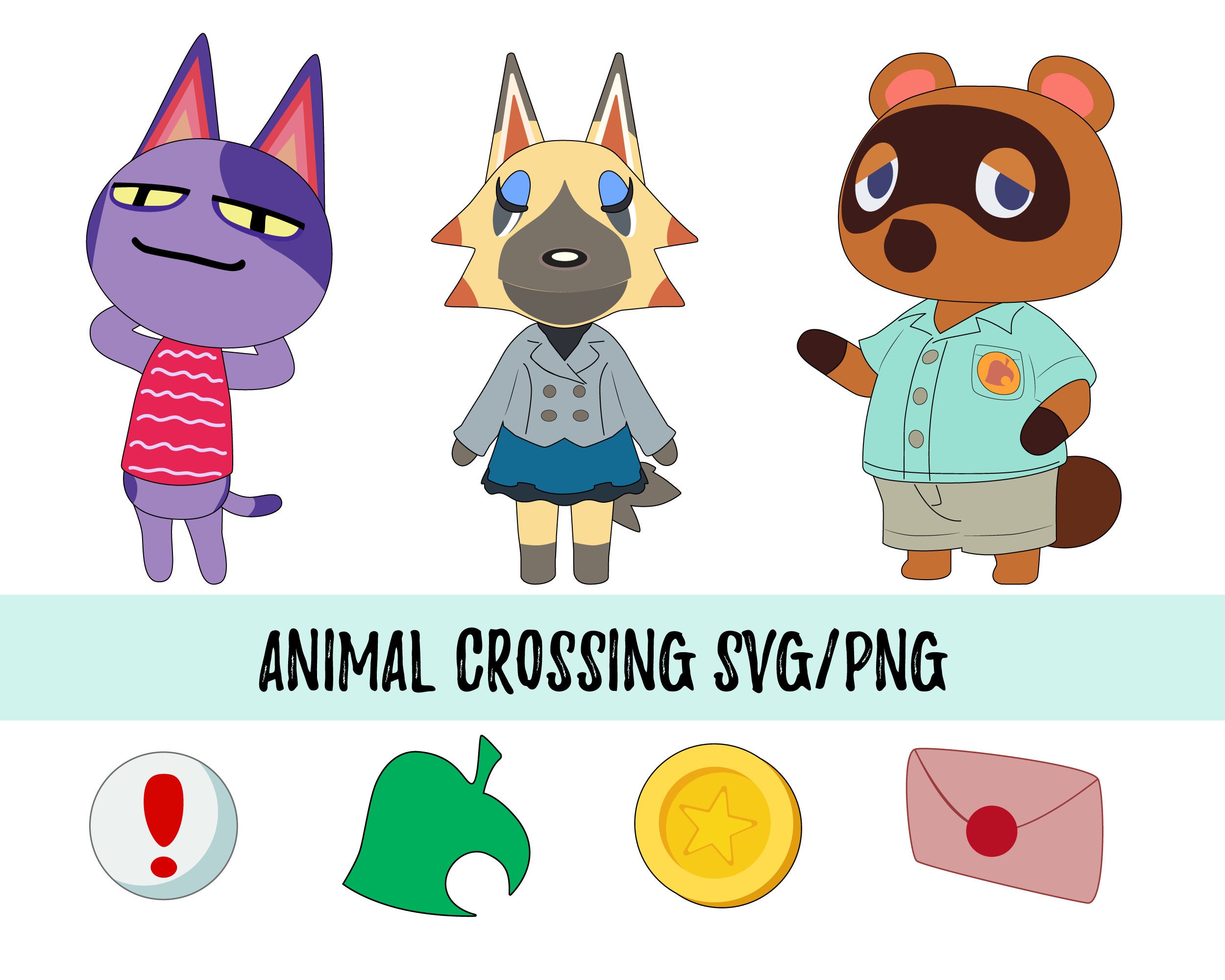 Download Animal Crossing Svg Tom Nook Shirt Animal Crossing Stickers Etsy
