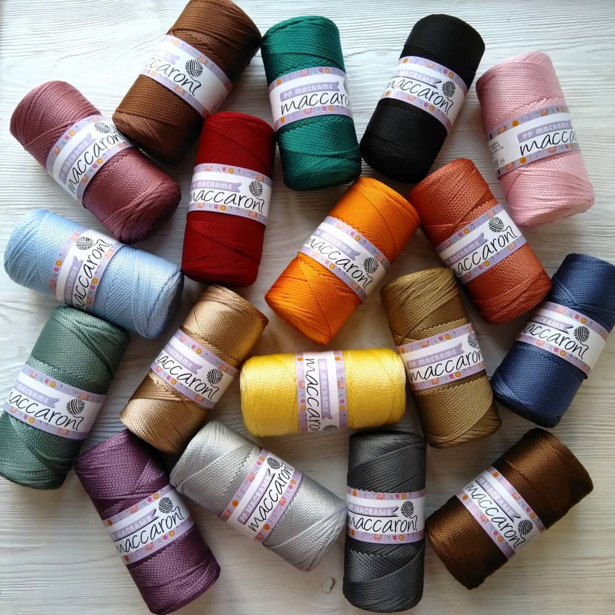 3 mm pp yarn Maccaroni yarn bag yarn macrame yarn pp cord Etsy