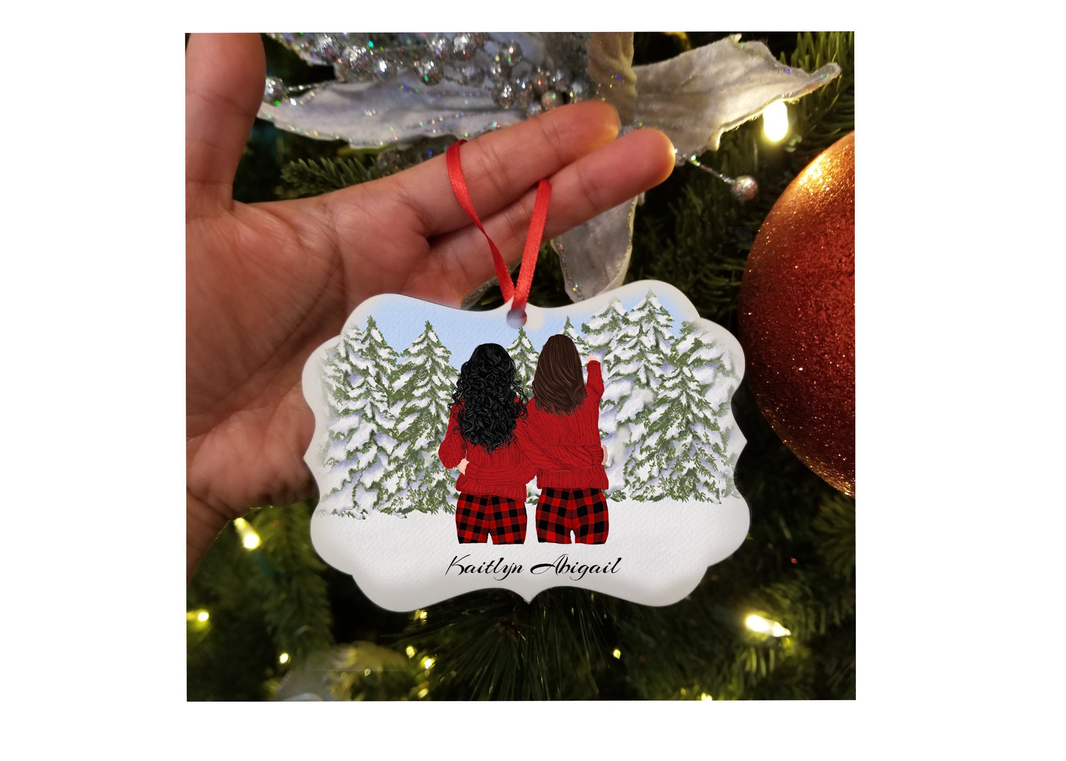 Personalized Ornaments Gift Tags Best Friends Etsy