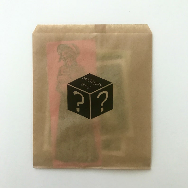 Mystery Bag // 4 Linocut Prints image 2