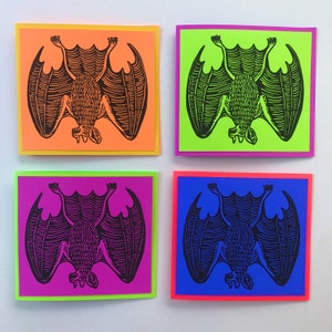 Bat Greetings — Bat Halloween Card