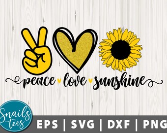Free Free 186 Peace Love And Sunshine Svg SVG PNG EPS DXF File