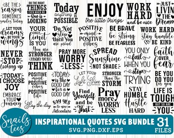 Download Inspirational Quotes Svg Etsy