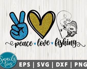 Free Free 163 Peace Love Fishing Svg SVG PNG EPS DXF File