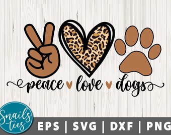 Free Free 284 Peace Love Dog Svg SVG PNG EPS DXF File