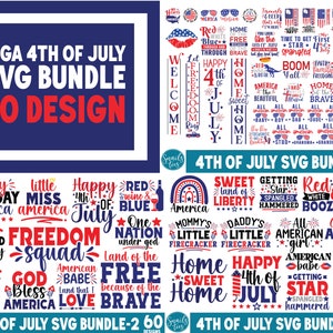 4th of July Mega Bundle, 100+ Designs, Patriotic Svg, Independence day svg, USA Flag Svg, America Svg, July 4th, cut file Cricut Silhouette