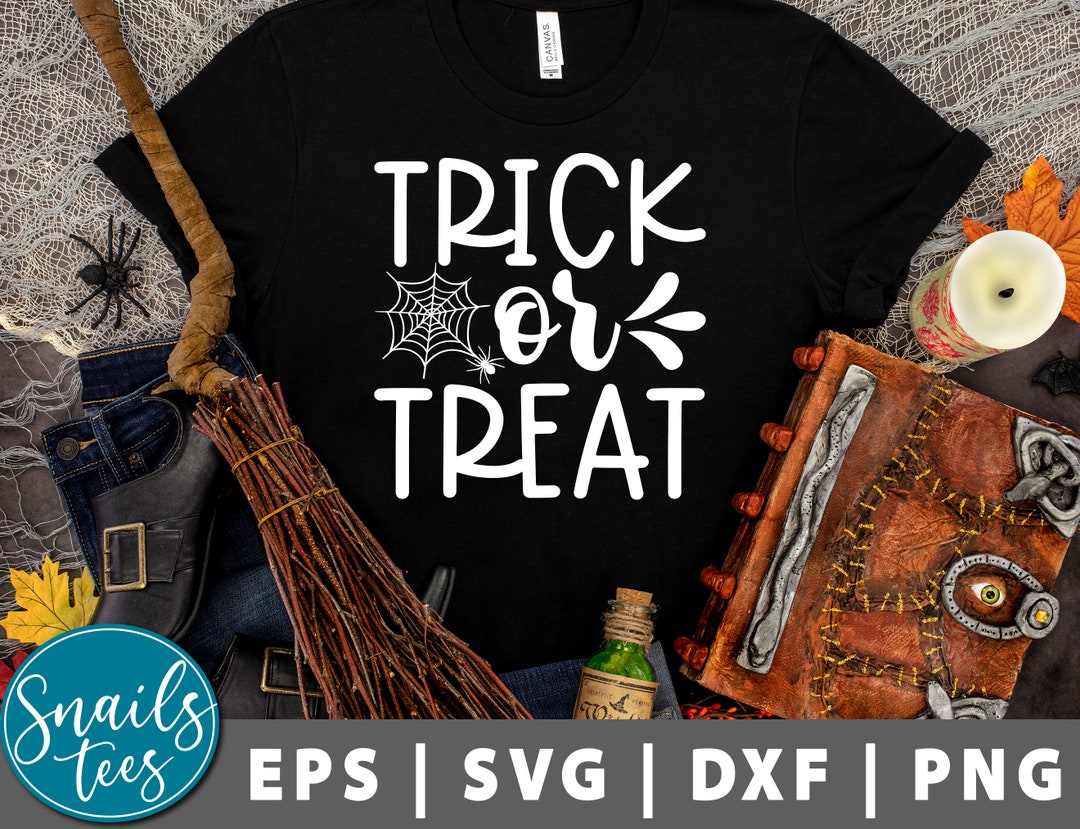 Trick or Treat SVG Png Dxf Halloween Svg Trick or Treat Bag SVG Fall ...