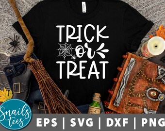 Trick or Treat SVG Png Dxf Halloween Svg Trick or Treat Bag SVG fall svg Ghost svg halloween tumbler, mug svg cut File Cricut Silhouette