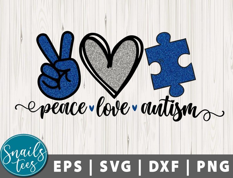 Download Peace Love Autism Svg Png Eps Dxf Peace Love Autism Png Sublimation Png Blue Silver Autism Awareness Png Autism Awareness Digital Download Digital Prints Art Collectibles Vadel Com