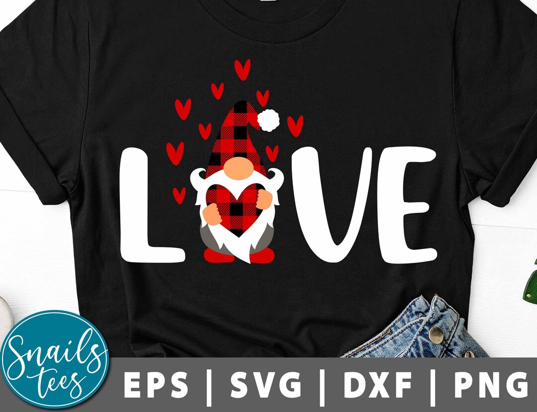 Love Gnome Svg Png Eps Dxf Love Svg Heart Svg Valentine's Day Svg Heart ...