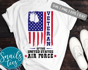 Veteran of The United States Airforce Veterans Day Svg Army Veteran American Pride Silhouette Design SVG Cutting File Cricut and silhouette