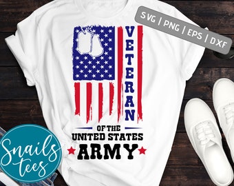 Veteran of The United States Army Veterans Day Svg Army Veteran American Pride Silhouette Design SVG Cutting File Cricut and silhouette