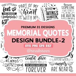 Bundle SVG commémoratif, Png, téléchargement numérique citations mémoire, chrétien, dans la mémoire d'amour Svg, repose en paix, cardinal Svg, ciel Svg, Svg du souvenir