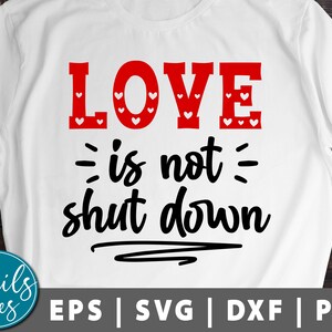 O amor não é desligado svg Eps Dxf Png Camisa dos namorados svg Amor svg xoxo svg Quarentena Svg Arquivo de corte do Dia dos Namorados Cricut Cameo Silhouette