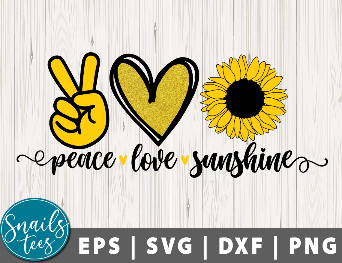 Free Free 202 Peace Love America Sunflower Svg SVG PNG EPS DXF File