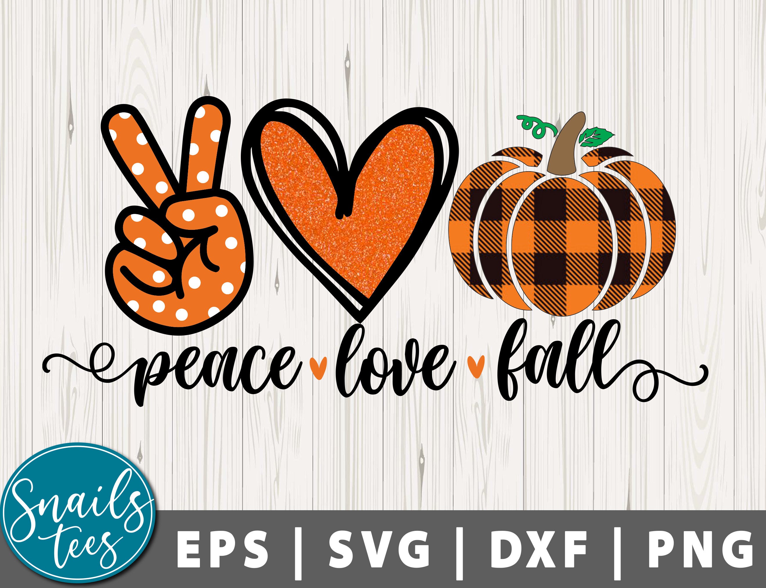 Download Peace Love Fall Svg Png Eps Dxf Sublimation Png Fall Svg Etsy