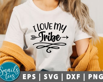 Love My Tribe Teepee Arrows Tribe SVG Silhouette - Etsy