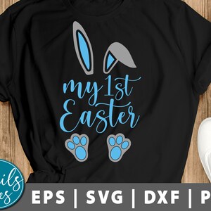 Meine 1. Osterhase Svg Png meine erste Ostern Svg Bunny Svg Ostern Baby junge Ostern Svg süße Kaninchen Ostern Frühling geschnitten Datei Cricut Silhouette