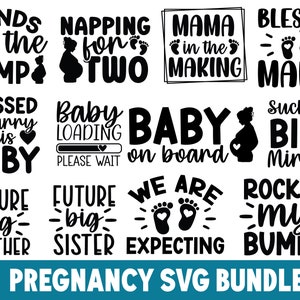 Schwangerschafts-Svg-Bundle, Mama-Leben-Svg, Schwangere Frau-Svg, Segens-Svg, Muttertags-Svg, Baby-Fuß-Druck-Svg, Baby-Schnitt-Datei Cricut Silhouette