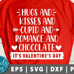 C’est la Saint-Valentin Svg Png Eps Dxf Hugs et Kisses Love Women’s Design Home Decor Quote Wood Sign Saying Digital Télécharger Cricut Cameo