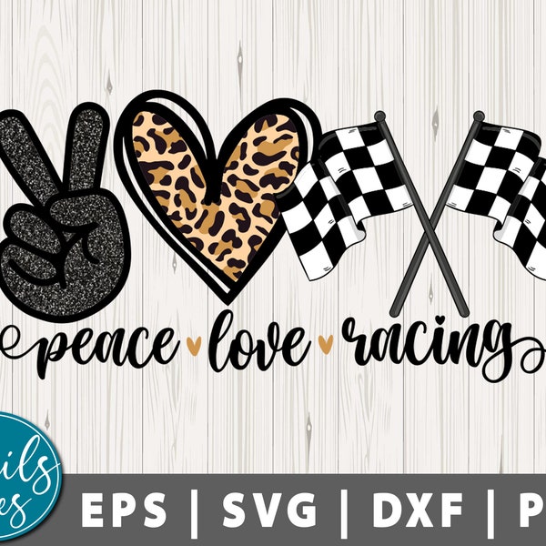 Peace love Racing Svg Png for Sublimation Racing sublimation Png Motocross Nascar Track Car Leopard Print Dirt Track Racing digital download