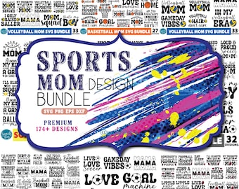 MEGA Mother's day Svg Bundle, 320+Sport Mom SVG, Momlife, Football, Volleyball, Basketball, Softball, Soccer, Baseball, Tennis,Sport Png,Svg