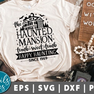 Haunted Mansion Tomb Sweet Tomb Svg Haunted Mansion Svg Png Halloween Svg Happy Hunting Svg Hitch Hiking Ghosts Svg Cricut Silhouette