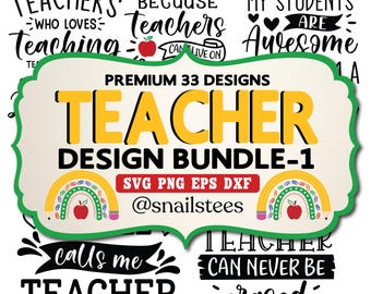Teacher Svg Bundle, Sublimation PNG, Back to School Svg, Teacher Quote Svg, Teacher Bundle Svg, School Svg, Teacher Life, Teach Inspire Love
