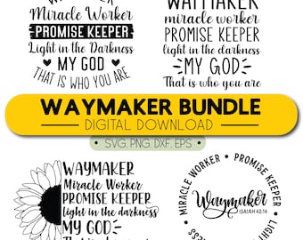 Waymaker Svg,Minimal Christian Quote PNG SVG Bundle,Christian Shirt Svg,Christian,Aesthetic Bible Verse png, Religious Svg, Jesus svg, png