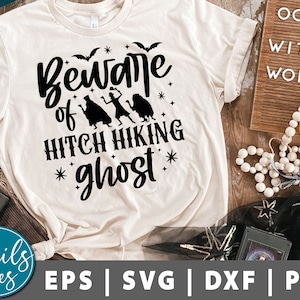 Beware of Hitch Hiking Ghosts Svg Png Halloween Svg Villain svg Ghosts Svg Mansion Svg Witches Svg Trip Sublimation Design cut file Cricut