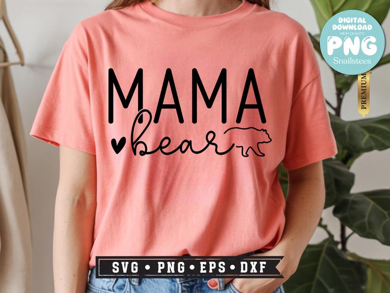 Mama bear Svg Png, sublimation, mothers day svg, mama bear png, winnie-the-pooh svg, mom svg, boho mama, trendy Png, Happy Mother's Day Png image 9