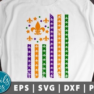 Mardi gras svg cut file Cricut cameo Mardi Gras Flag svg Dxf Png Eps America Flag svg Fat Tuesday Carnival Svg Distressed svg USA Flag svg
