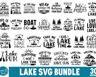 Lake Svg Bundle, lake life svg, Lake Quotes svg, Lake Life Png, Camping Svg, Fishing Svg, Lake Shirt design, Lake House Svg, Funny lake Svg