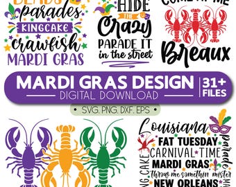 31+ Mardi Gras PNG Bundle, Mardi Gras Festival Clipart, Carnival Sublimation Designs, Digital Download, Mardi Beads Louisiana Festival Png