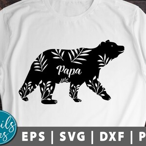 papa ours svg png dxf Fête des Pères Svg papa vie svg Papa svg Pop svg Great pour Papa Bear daddy svg Dad Quote Svg cut File Cricut Cameo