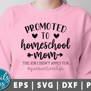 Promoted To Homeschool Mom Svg, Png, Livin That Homeschool Mom Life svg, Homeschool Svg, Mom Design, Mom life, Teacher svg Cricut Silhouette