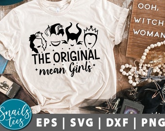 L'originale media ragazze Svg Png Halloween Svg Ursula svg Malefica svg Evil queen svg Cruela svg Quote svg Divertente taglio file Cricut Silhouette