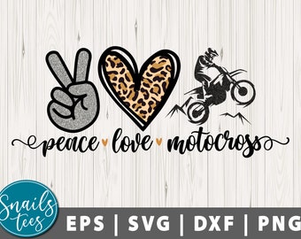 Peace love motocross Svg Png dxf for Sublimation digital download Peace love motocross Sublimation design moto cross png digital printable