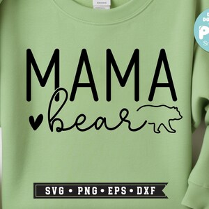 Mama bear Svg Png, sublimation, mothers day svg, mama bear png, winnie-the-pooh svg, mom svg, boho mama, trendy Png, Happy Mother's Day Png image 3