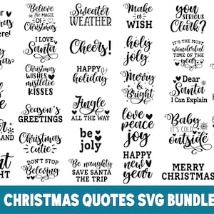 Christmas quote svg bundle, christmas gift idea, christmas coasters svg, funny xmas svg,  merry xmas svg, cut file for cricut Silhouette