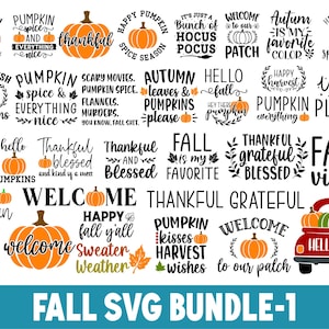 Ultimate Fall SVG Bundle, Fall round sign svg Bundle, Fall SVG Files, Halloween Svg Files, Autumn Svg Bundle, Fall porch sign svg, Svg File